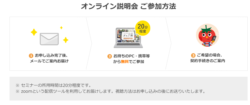 シェア畑オンライン説明会